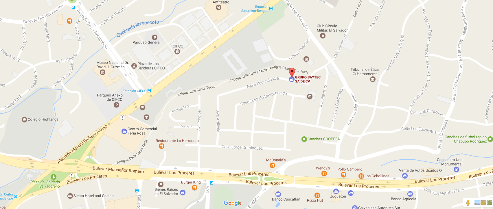 mapa GS